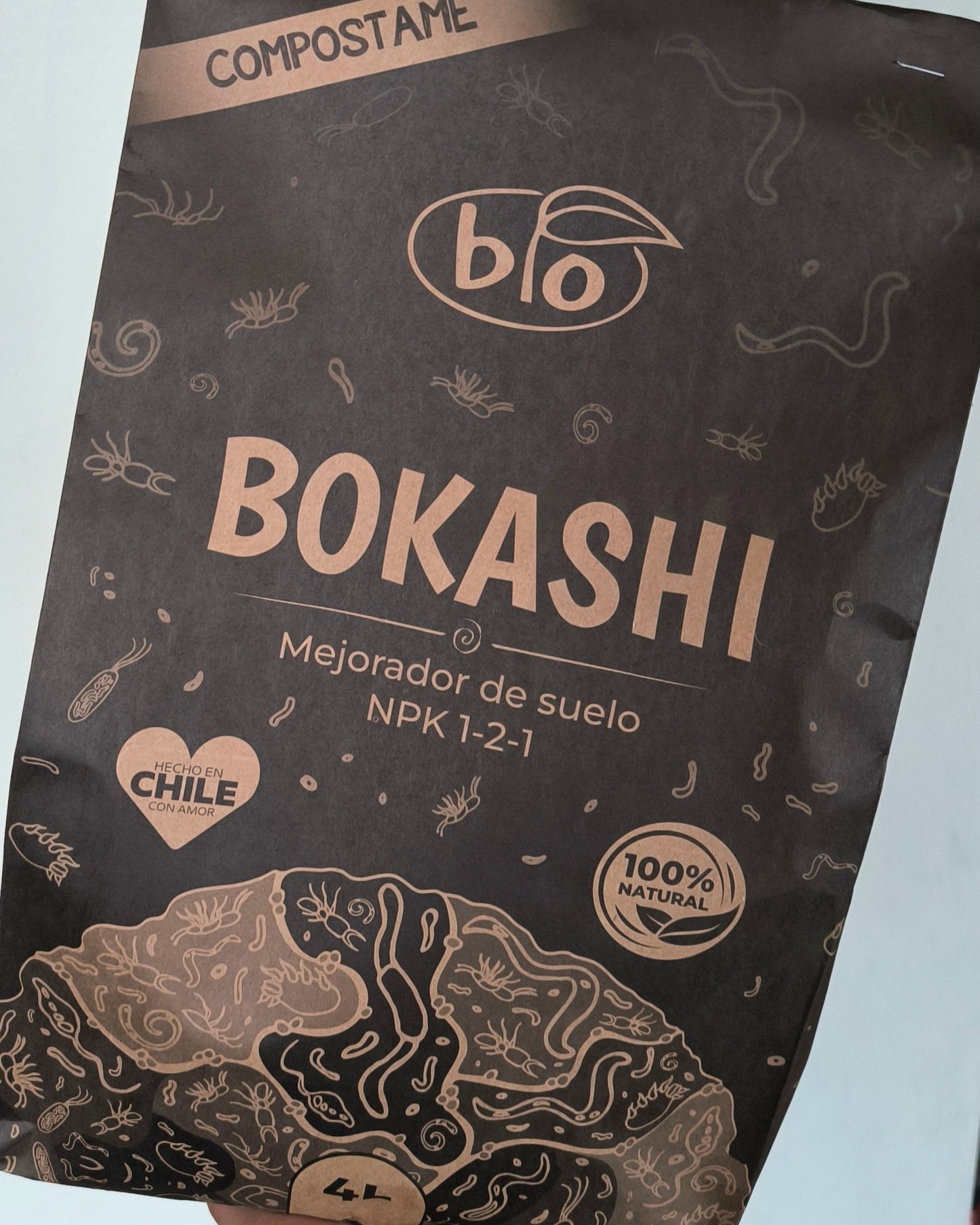 Bokashi 4L– Abono Orgánico Fermentado