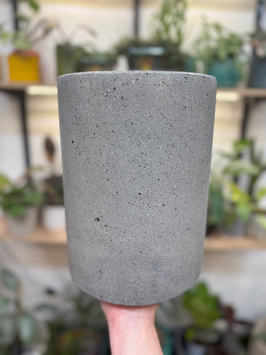 Terrazo cylinder Grey