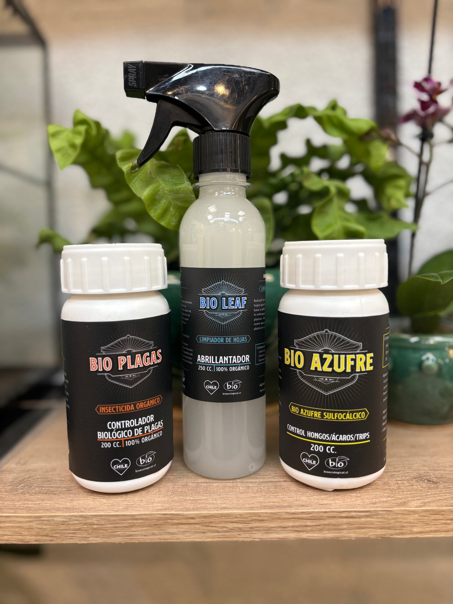 PACK DEFENSA NATURAL – Bioazufre + Bioplagas + Bioleaf